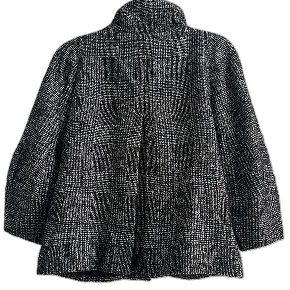 Ann Taylor Tweed Cropped Sleeve Wool Blend Plaid Blazer Women’s Small Chic - Picture 6 of 9